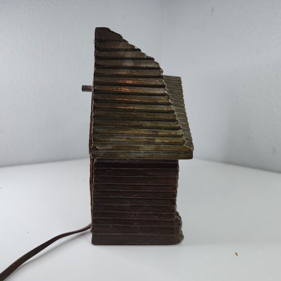 Vintage Haddon Home Sweet Home Lighted Clock Grandma Rocker Fireplace Model 30 U - Picture 10 of 16